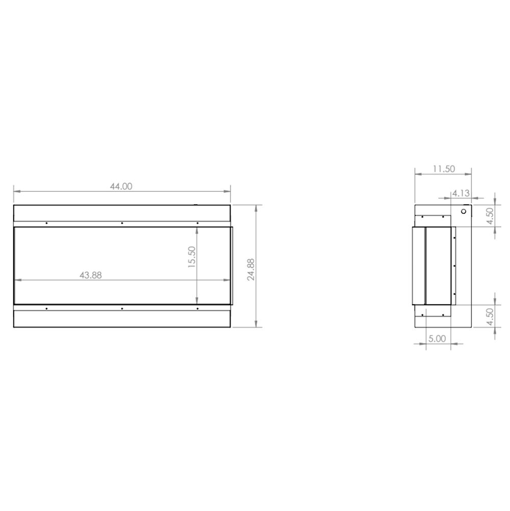 Modern Flames RedStone 26-Inch Electric Fireplace - Built-In - Model RS-2621