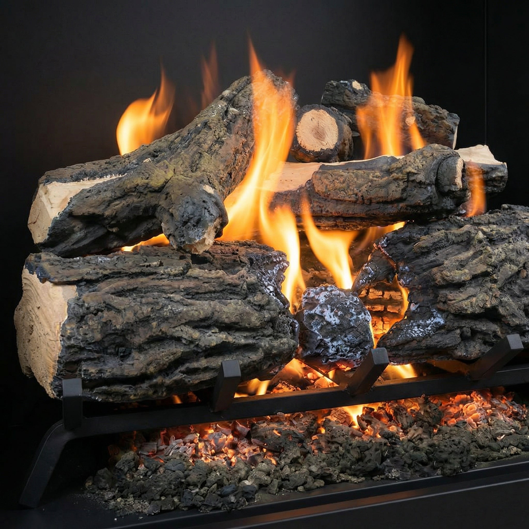 24" Blazed Oak Gas Log Set | Formation Creation