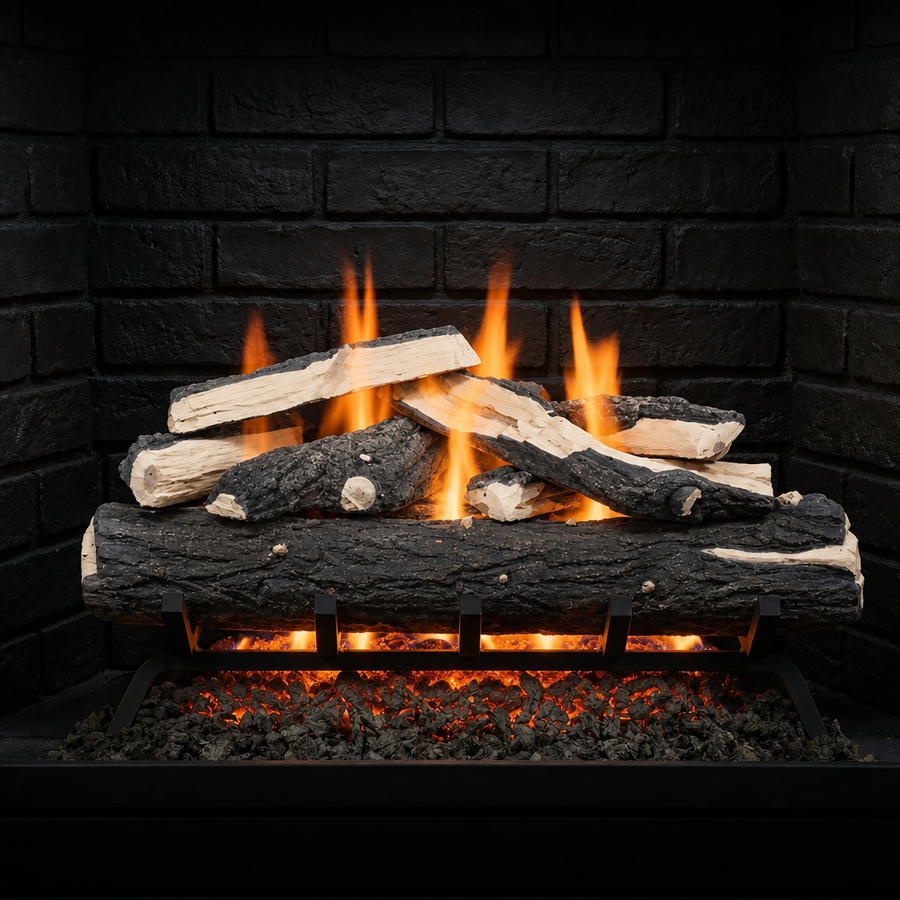 Split Oak Gas Log Set