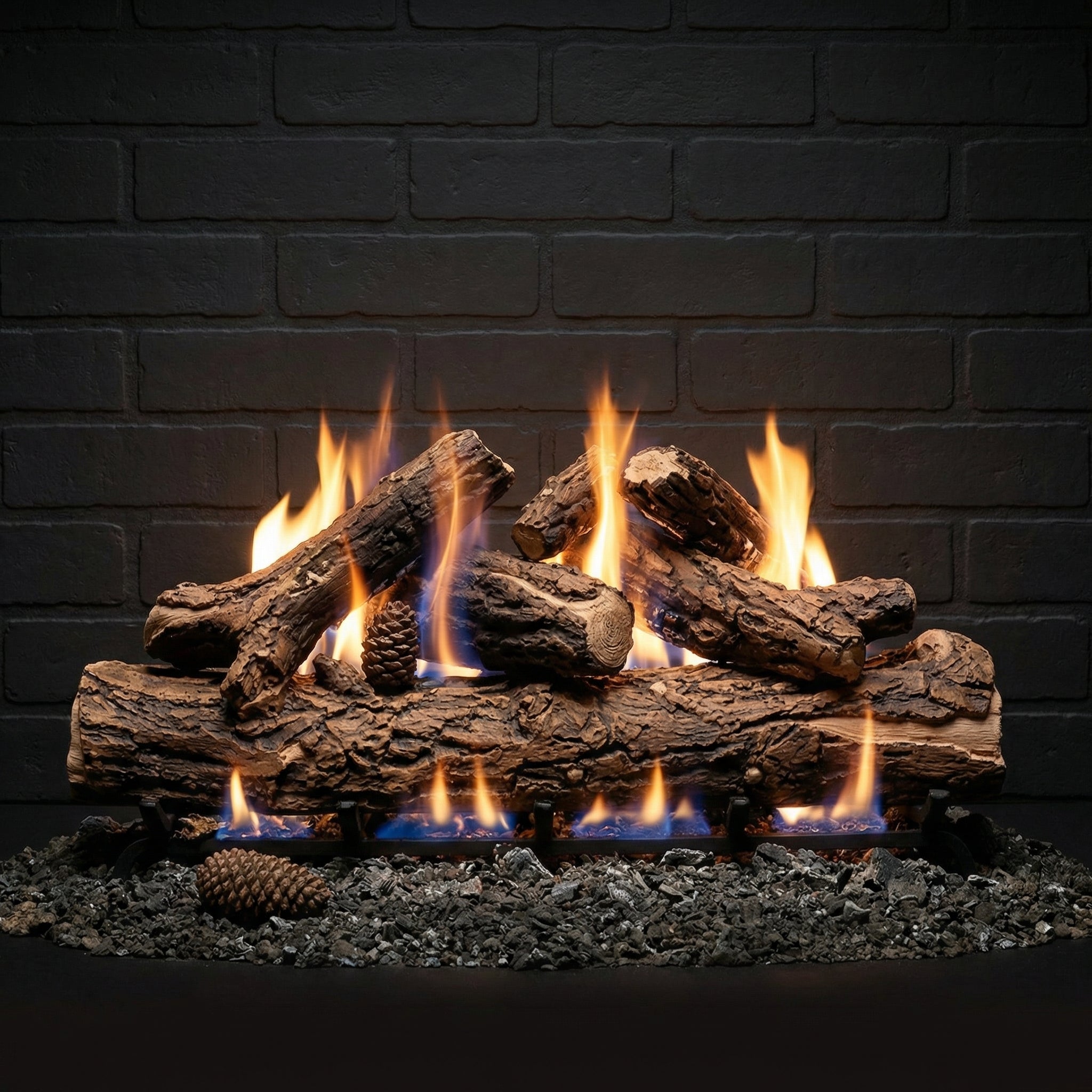 36" Country Oak Deluxe Gas Log Set | Formation Creation