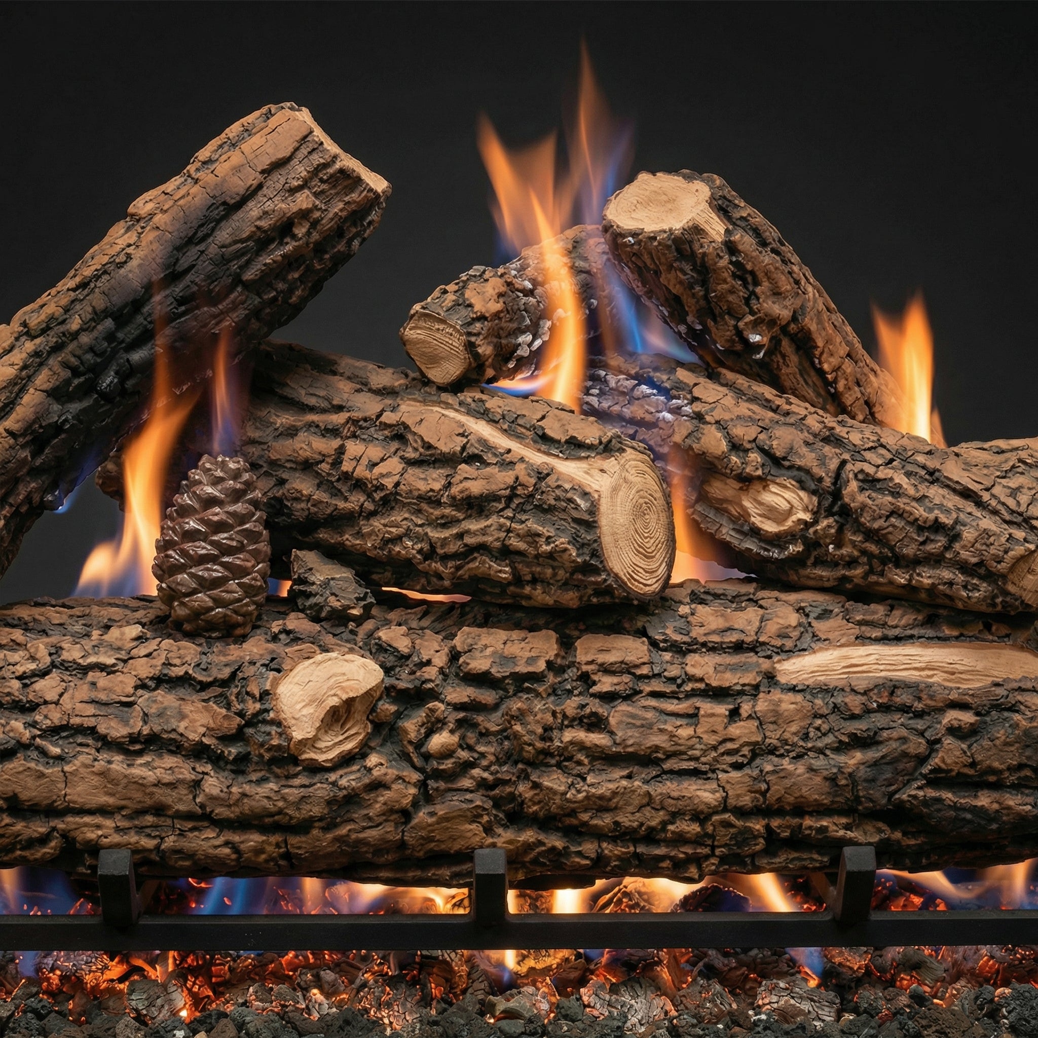30" Country Oak Deluxe Gas Log Set | Formation Creation