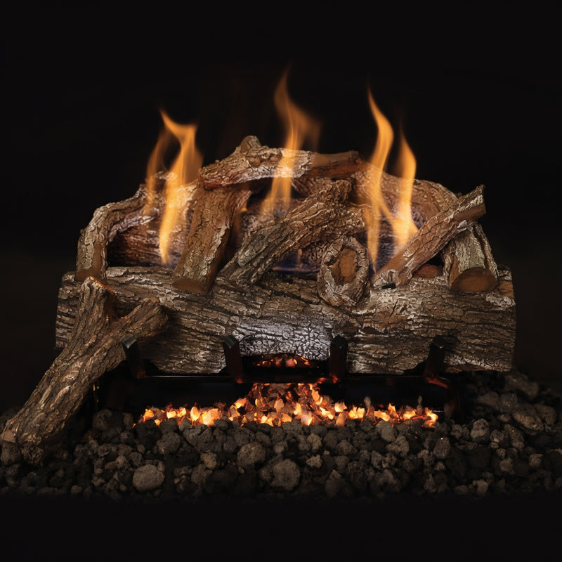 18" Red Oak Ventless Gas Log Set | Grand Canyon