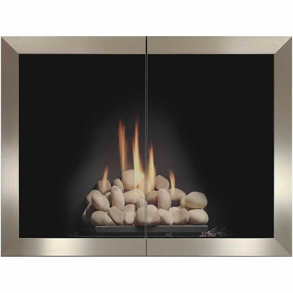 Madison Hidden Frame - Masonry and Prefab Fireplace Doors