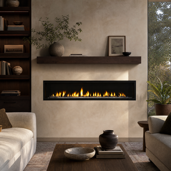 Majestic Echelon II 72" Direct Vent Linear Gas Fireplace — lifestyle