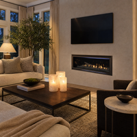 Majestic Jade 42" Direct Vent Linear Gas Fireplace — lifestyle