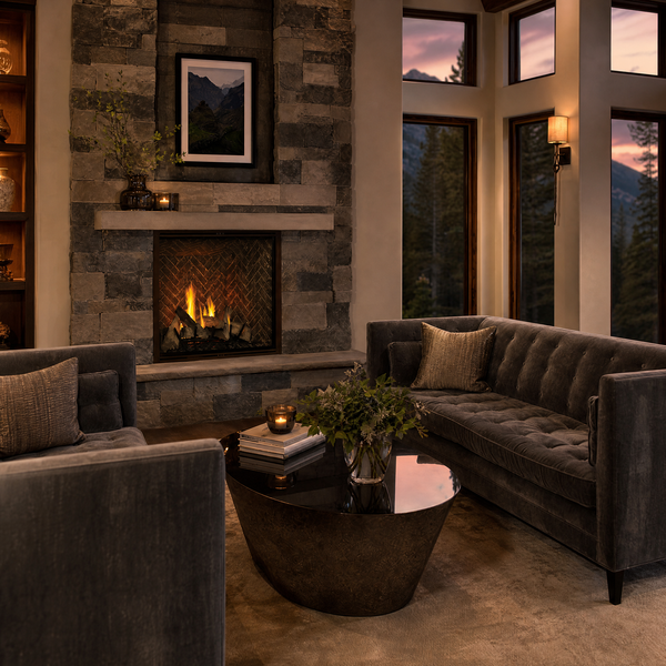 Majestic Marquis II 42" Direct Vent Gas Fireplace — lifestyle