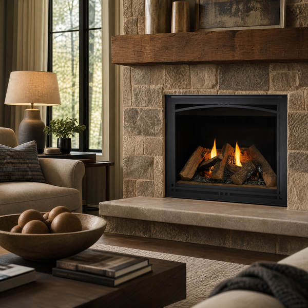 Majestic Meridian 36" Direct Vent Gas Fireplace — lifestyle