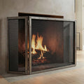 Steel Folding Screens Custom Made 21 Finishes - Black Rock