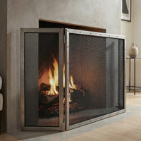 Steel Folding Screens Custom Made 21 Finishes - Black Rock