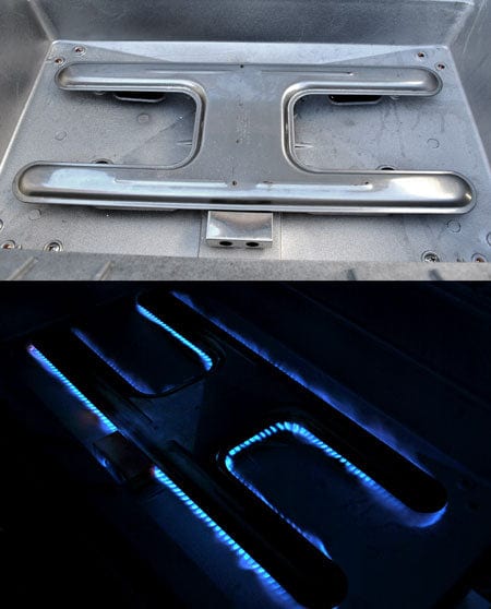 MHP WNK4 Gas Grill Head with SearMagic Grids & Folding Shelves
