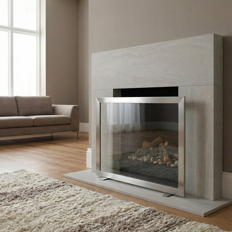 Madison Free Standing Fireplace Screen | Custom Made
