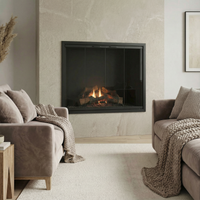 Stiletto Cutback Ultra Thin Fireplace Glass Doors | Modern & Elegant Design | Custom