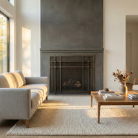 Free Standing Fireplace Screen Handmade to Fit | Axis