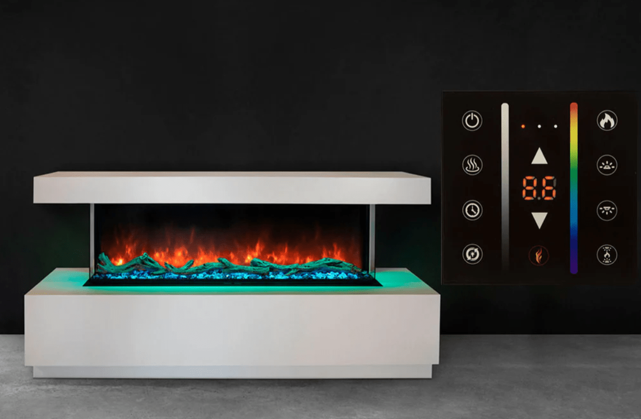 Modern Flames Landscape Pro Multi 80-Inch Three-Sided Electric Fireplace - Model LPM-8016-WMC