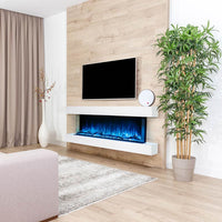 Modern Flames Landscape Pro Multi 80-Inch Three-Sided Electric Fireplace - Model LPM-8016-WMC - ExceptionalFire