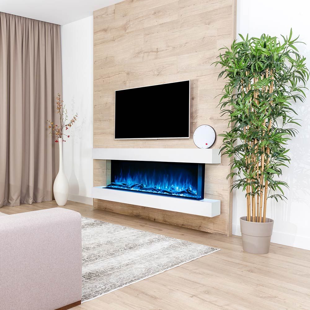 Modern Flames Landscape Pro Multi 80-Inch Three-Sided Electric Fireplace - Model LPM-8016-WMC
