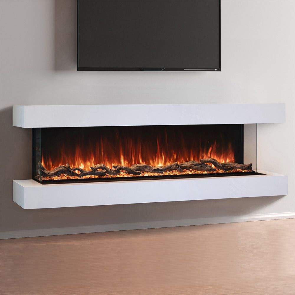 Modern Flames Landscape Pro Multi 80-Inch Three-Sided Electric Fireplace - Model LPM-8016-WMC