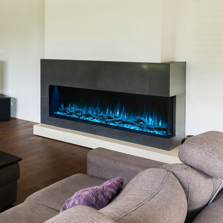 Modern Flames Landscape Pro Multi 80-Inch Three-Sided Electric Fireplace - Model LPM-8016-WMC - ExceptionalFire