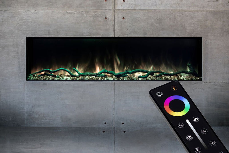 Modern Flames Landscape Pro Slim 68-Inch Built In Wall Mount Electric Fireplace - Model LPS-6814 - ExceptionalFire