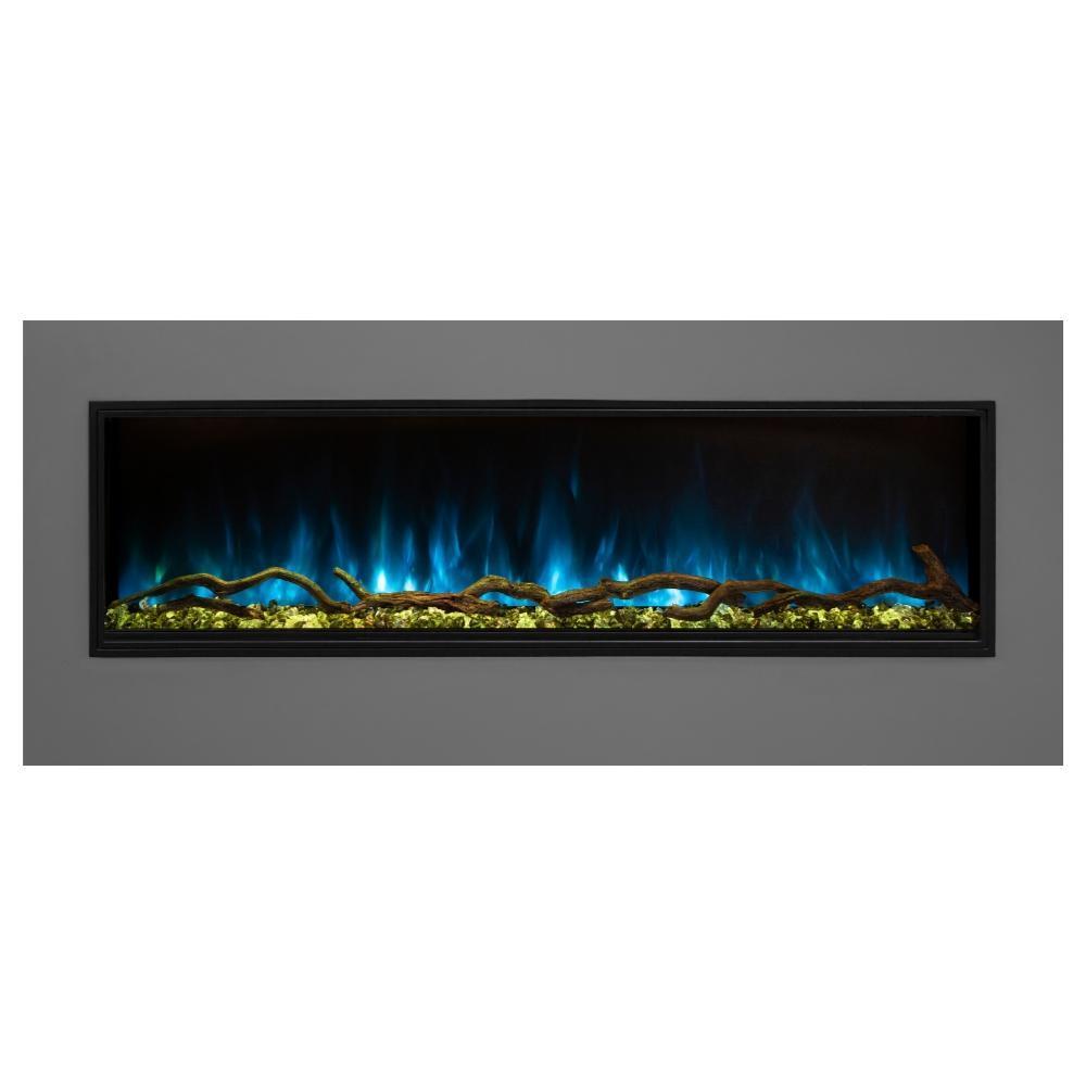 Modern Flames Orion Slim 76-Inch Three-Sided Built-In Electric Fireplace OR76-SLIM