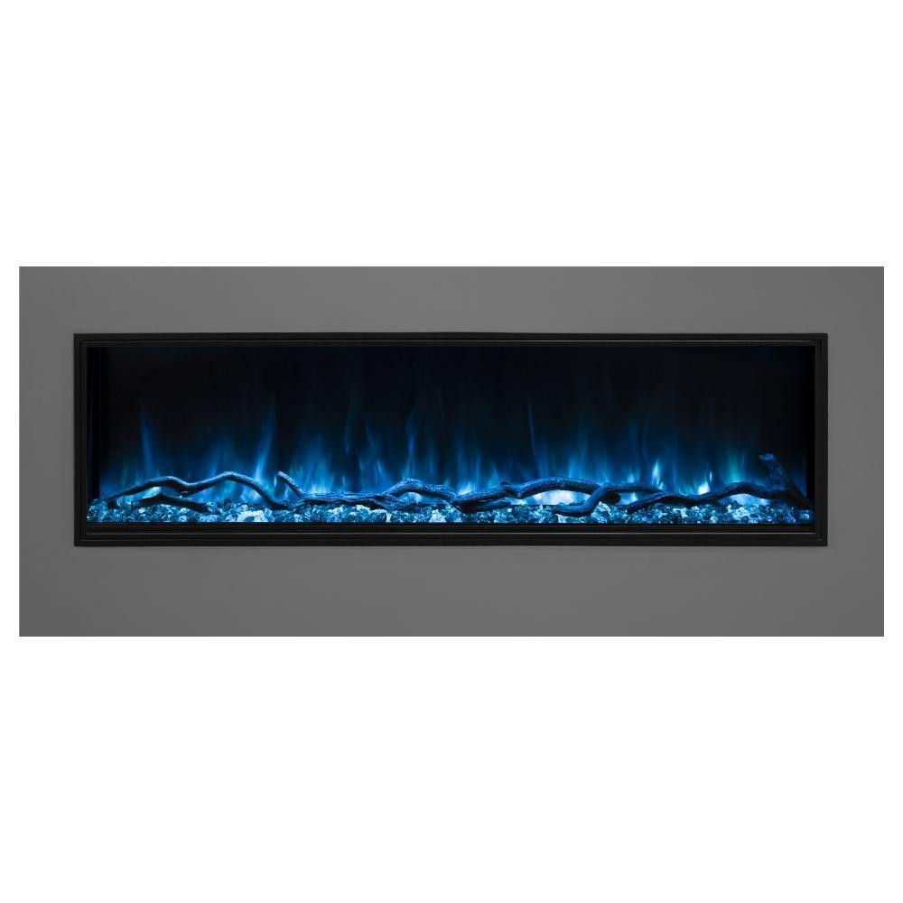 Modern Flames Orion Slim 76-Inch Three-Sided Built-In Electric Fireplace - Model OR76-SLIM