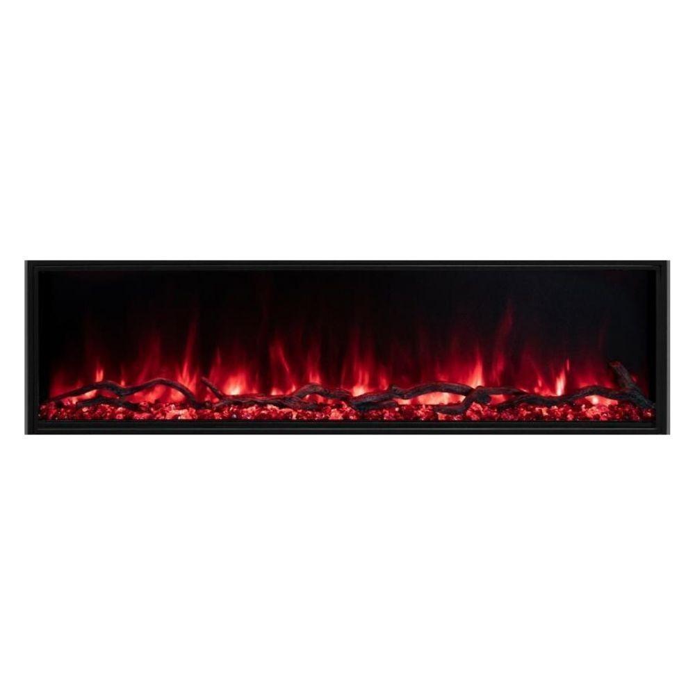 Modern Flames Orion Slim 76-Inch Three-Sided Built-In Electric Fireplace - Model OR76-SLIM