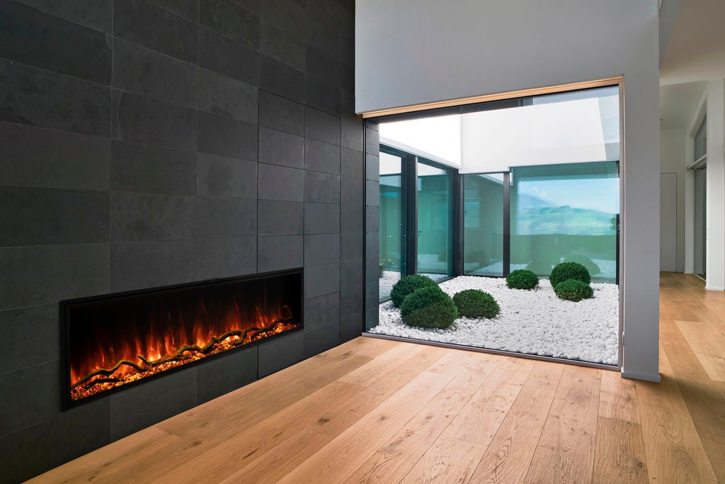 Modern Flames Landscape Pro Slim 80-Inch Built In Wall Mount Electric Fireplace - Model LPS-8014