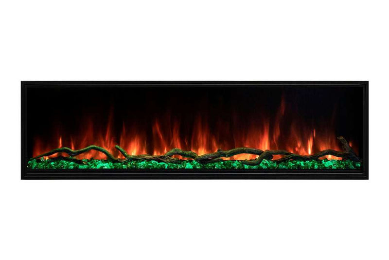 Modern Flames Landscape Pro Slim 96-Inch Built In Wall Mount Electric Fireplace - Model LPS-9614 - ExceptionalFire