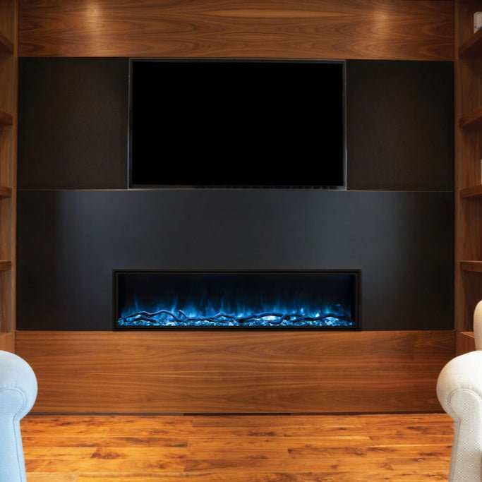 Modern Flames Landscape Pro Slim 96-Inch Built In Wall Mount Electric Fireplace - Model LPS-9614 - ExceptionalFire