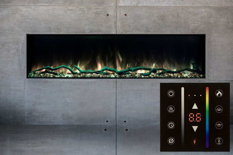 Modern Flames Landscape Pro Slim 96-Inch Built In Wall Mount Electric Fireplace - Model LPS-9614 - ExceptionalFire