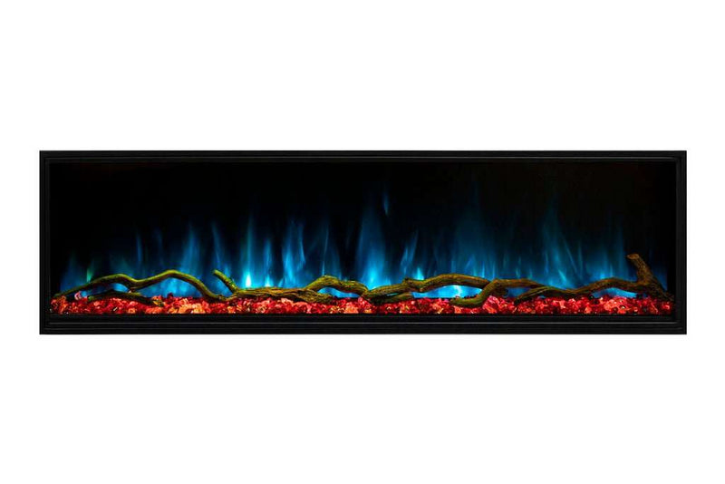 Modern Flames Landscape Pro Slim 96-Inch Built In Wall Mount Electric Fireplace - Model LPS-9614 - ExceptionalFire