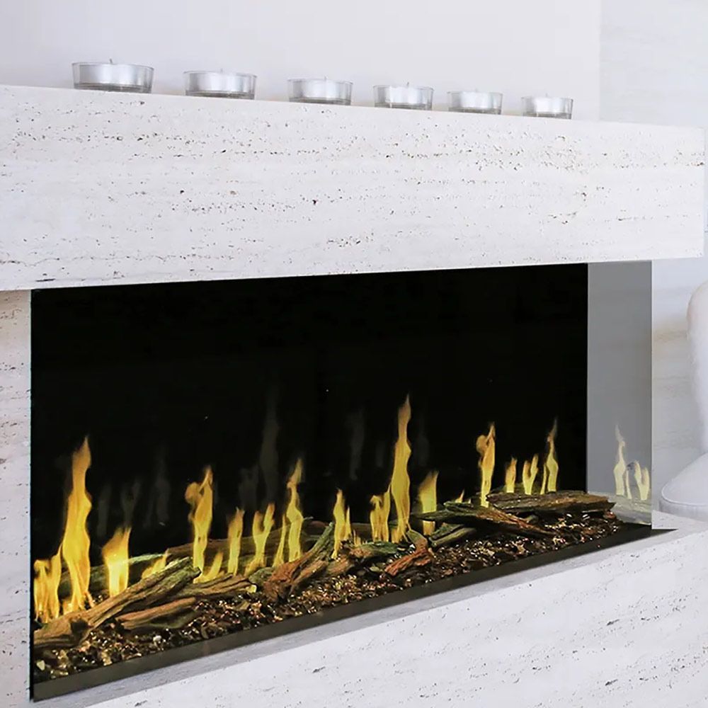 Modern Flames Orion Multi 76-Inch Three-Sided Built-In Electric Fireplace - Model OR76-MULTI
