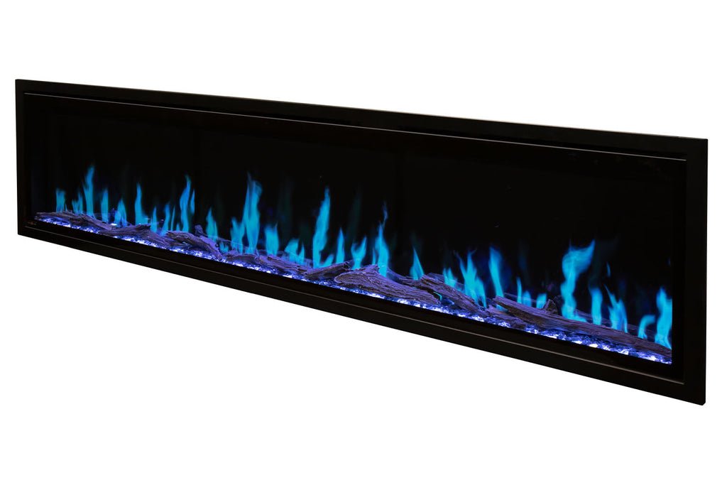 Modern Flames Orion Slim 100-Inch Three-Sided Built-In Electric Fireplace - Model OR100-SLIM