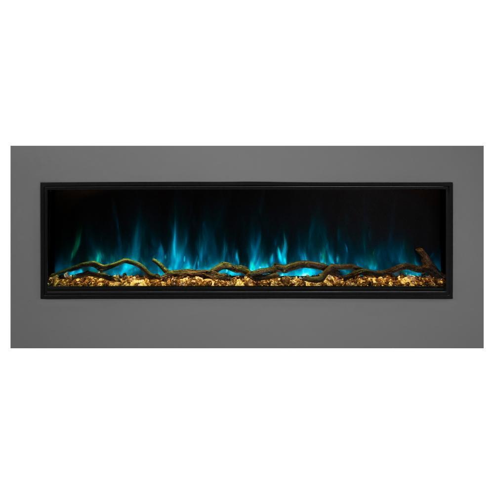 Modern Flames Orion Slim 76-Inch Three-Sided Built-In Electric Fireplace - Model OR76-SLIM