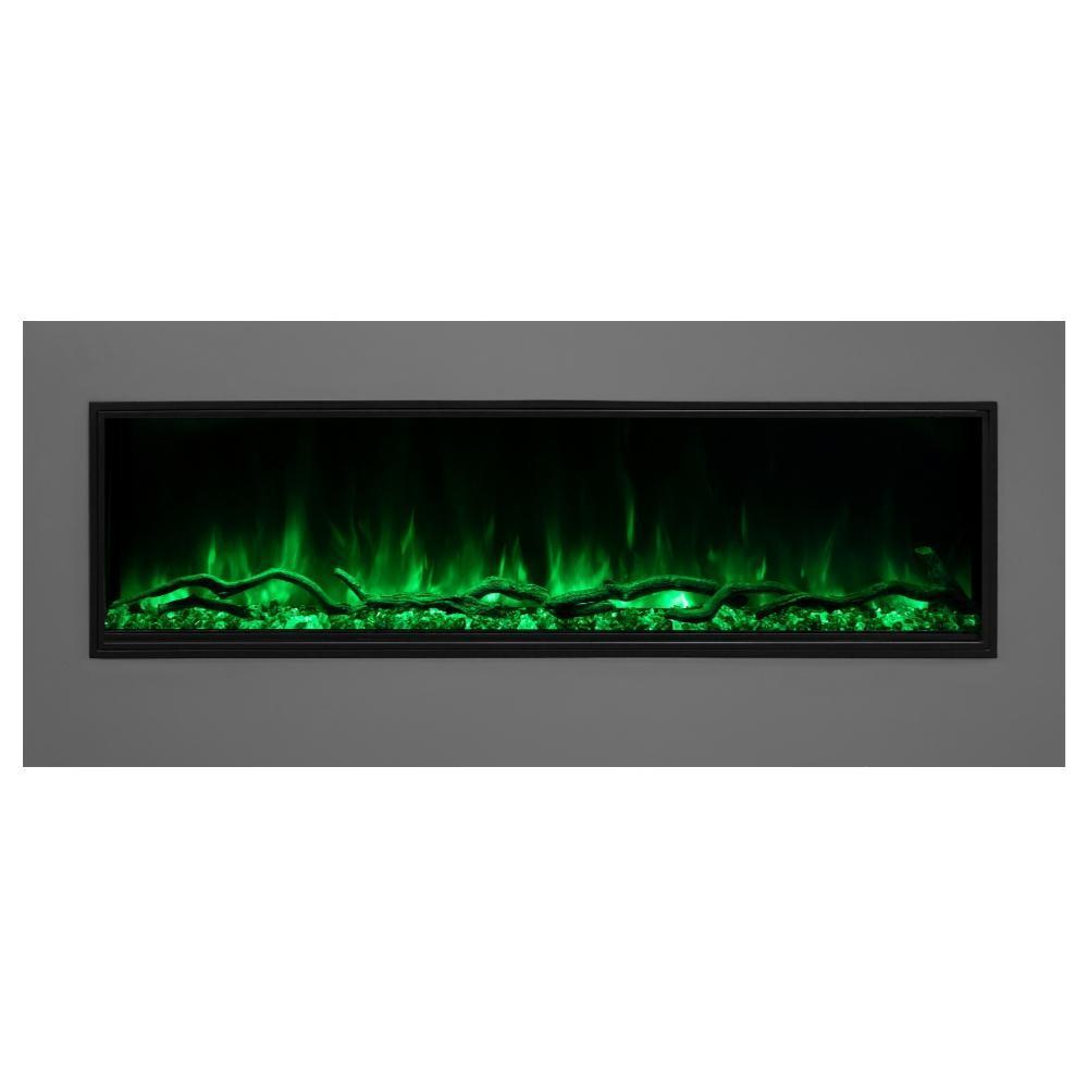 Modern Flames Orion Slim 76-Inch Three-Sided Built-In Electric Fireplace - Model OR76-SLIM