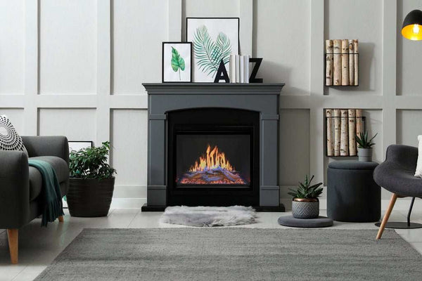 Modern Flames Orion 30-inch built-in electric firebox with HELIOVISION flame technology and customizable flame colors