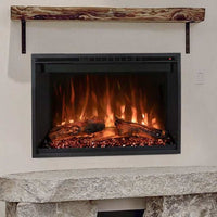 Modern Flames RS-3021 RedStone 30-inch built-in electric fireplace with Hybrid-FX flame technology and RGB lighting