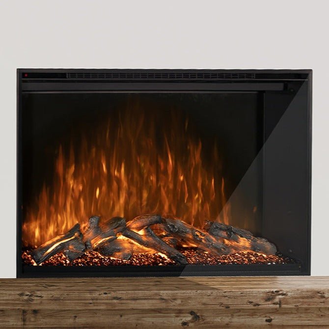 Modern Flames RedStone 54-inch built-in electric fireplace with Hybrid-FX Flame Technology and RGB lighting