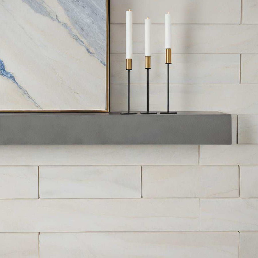 Modern Non-Combustible Concrete Mantel Shelves