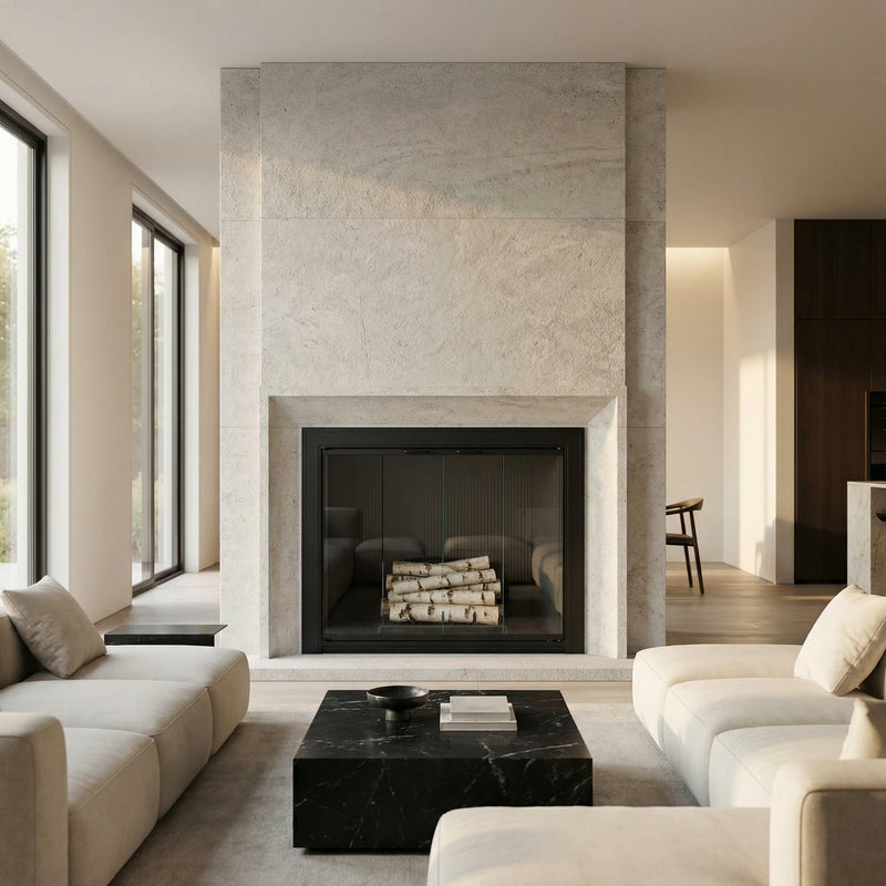 Savannah - Masonry Fireplace Glass Doors | Custom