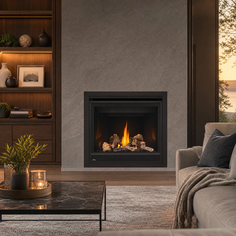 Napoleon Ascent 36" Direct Vent Gas Fireplace — lifestyle