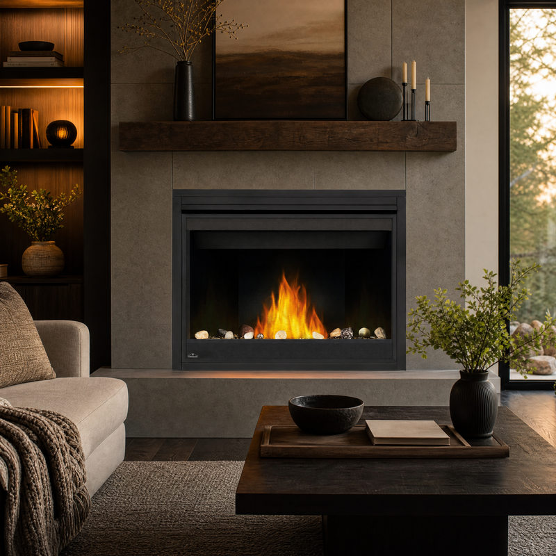 Napoleon Ascent 46" Direct Vent Gas Fireplace — lifestyle