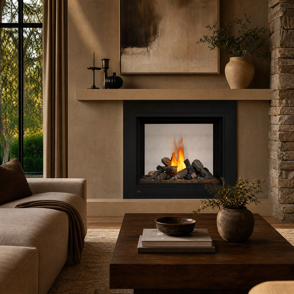 Napoleon Ascent Multi-View 45" See-Through Direct Vent Gas Fireplace — lifestyle