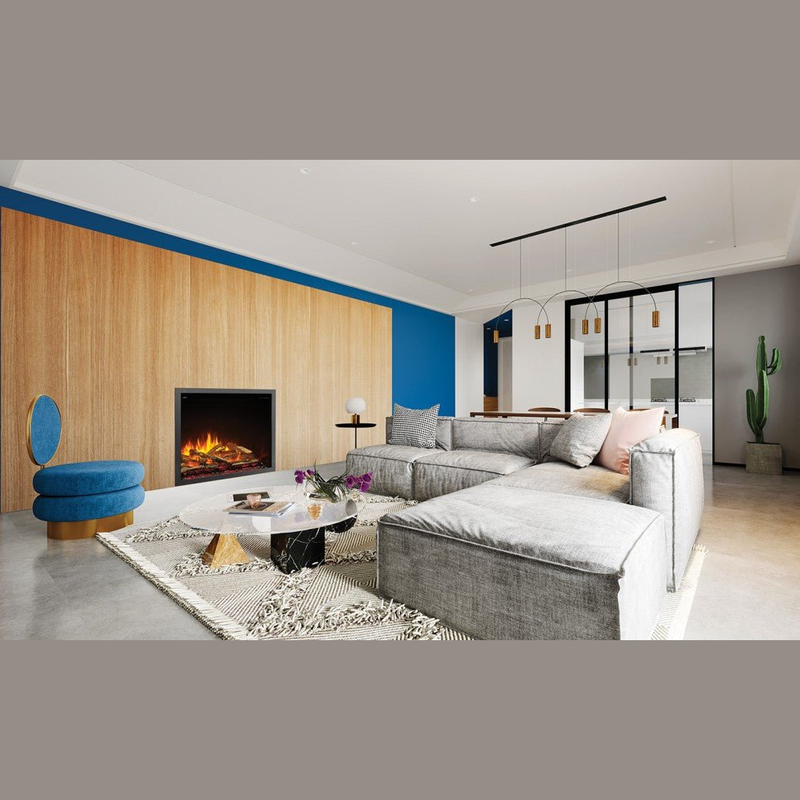 Napoleon Elevation 42-inch built-in electric fireplace with realistic triple-layer flames and smart control features