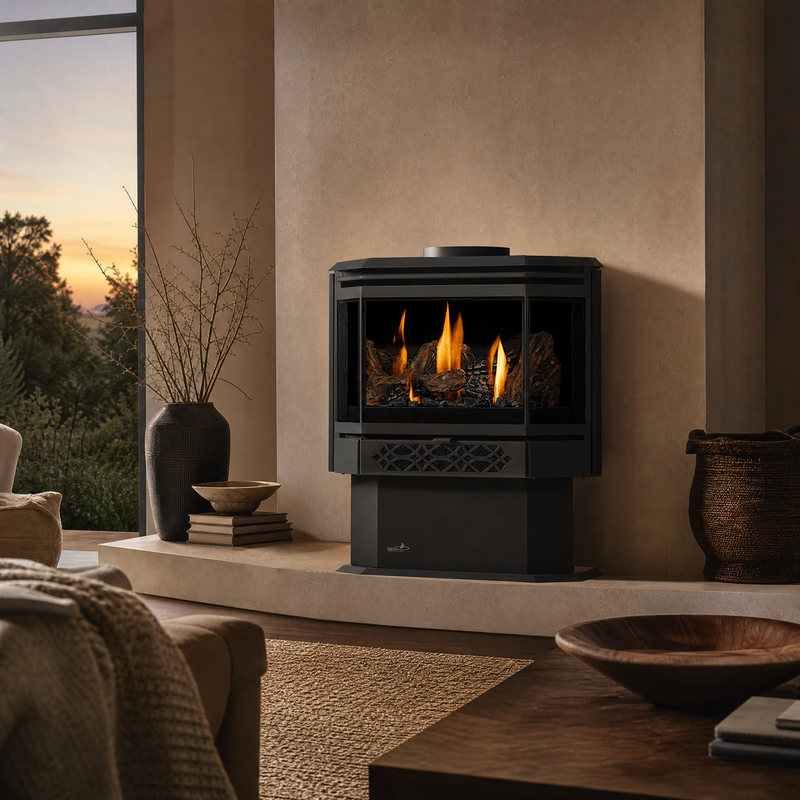 Napoleon Haliburton Millivolt Direct Vent Gas Stove - Model GDS28-1NSB — lifestyle