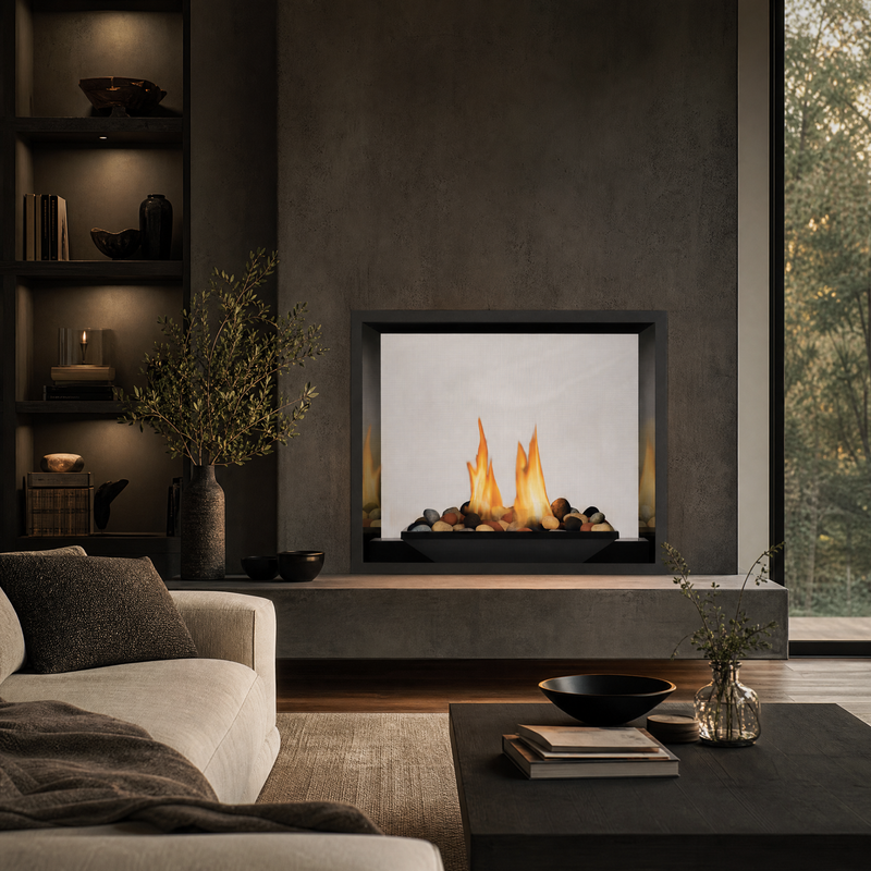 Napoleon High Definition 54" See-Through Direct Vent Gas Fireplace — lifestyle