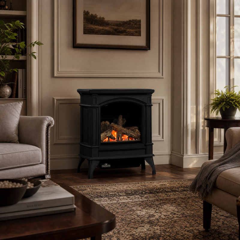 Napoleon Knightsbridge Direct Vent Cast Iron Gas Stove - Model GDS60 — lifestyle