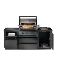 Napoleon OASIS 300 Outdoor Kitchen Bundle with Built-In 700 Series 32" Grill & Infrared Rear Burner - Matte Black
