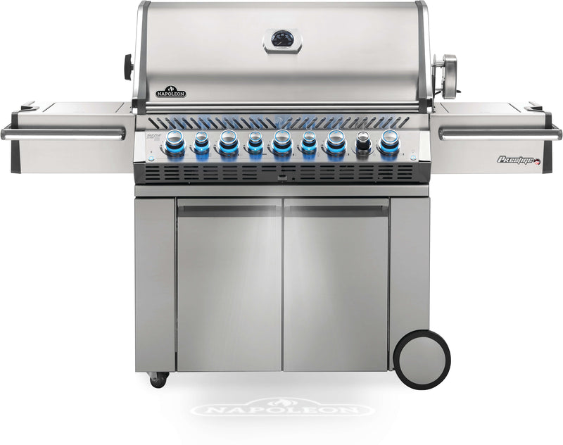 Napoleon Prestige PRO 665 RSIB Gas Grill with Infrared Side & Rear Burners - Stainless Steel