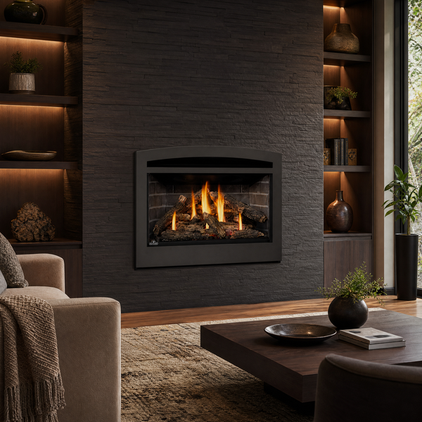 Napoleon Rosedale 3 29" Direct Vent Gas Fireplace Insert — lifestyle